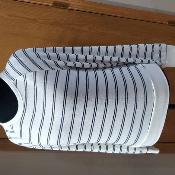 Magaschoni soft light knit striped long sleeve top - Picture 1 of 6